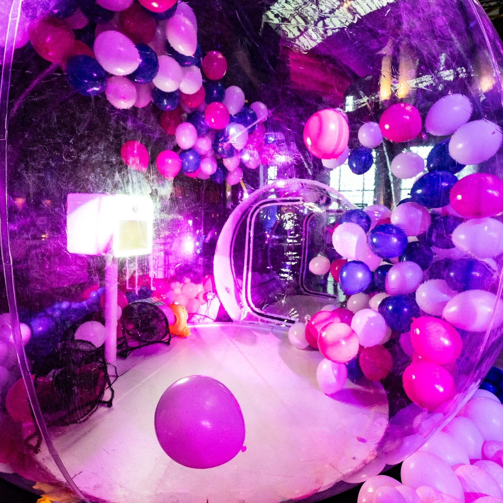 Schneekugel Ballondekoration Ballondome Fotobox Photobooth