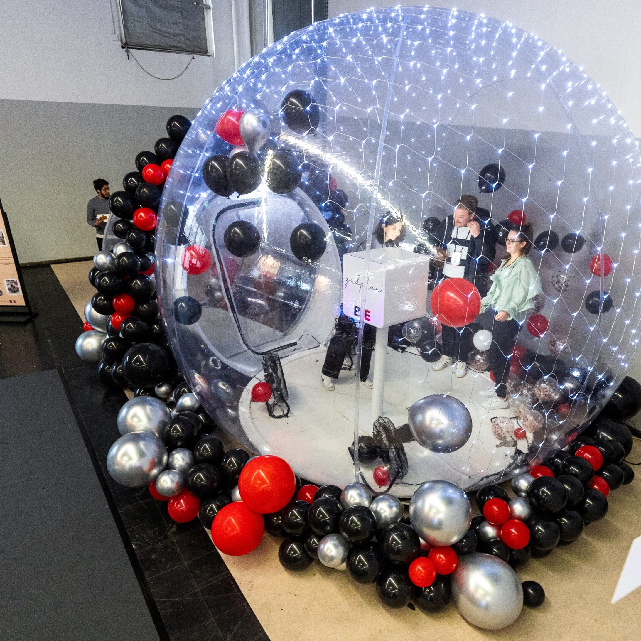 gadplan Ballon Dome Fotobox besondere Fotobox BOE Dortmund Messe Dortmund BubbleDome