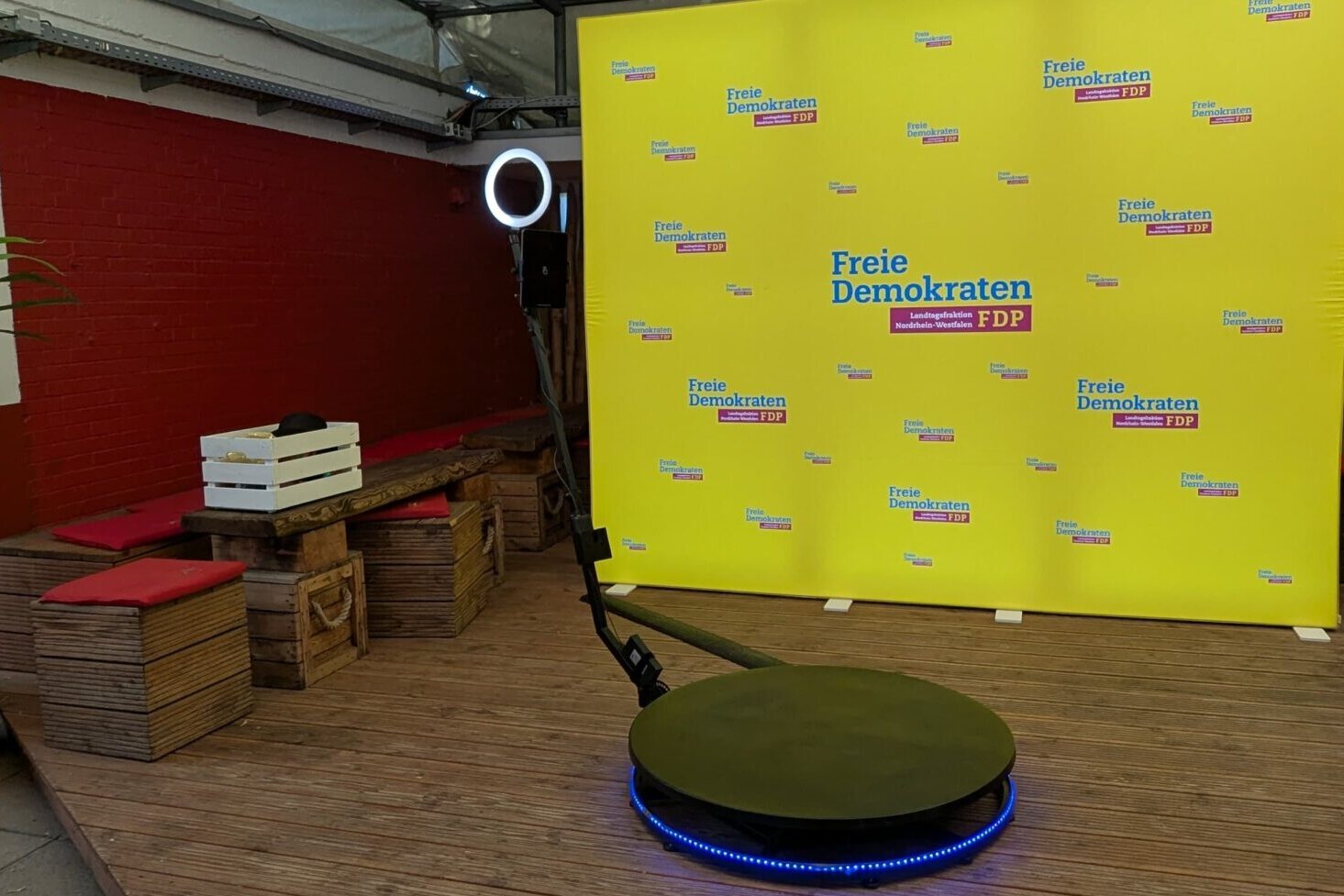 Spinbooth 360 Grad Videobooth FDP gadplan Freie Demokraten