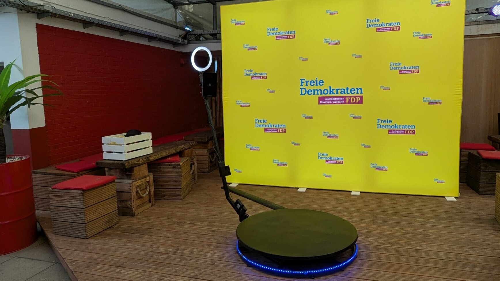 Spinbooth 360 Grad Videobooth FDP gadplan Freie Demokraten