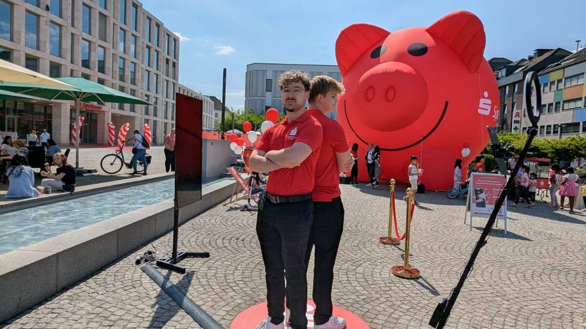 Spinbooth 360 Grad Kamera gadplan Sparkasse Videobooth Videobox