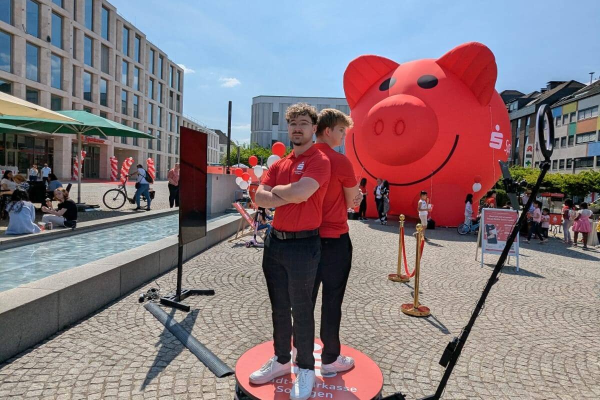 Spinbooth 360 Grad Kamera gadplan Sparkasse Videobooth Videobox