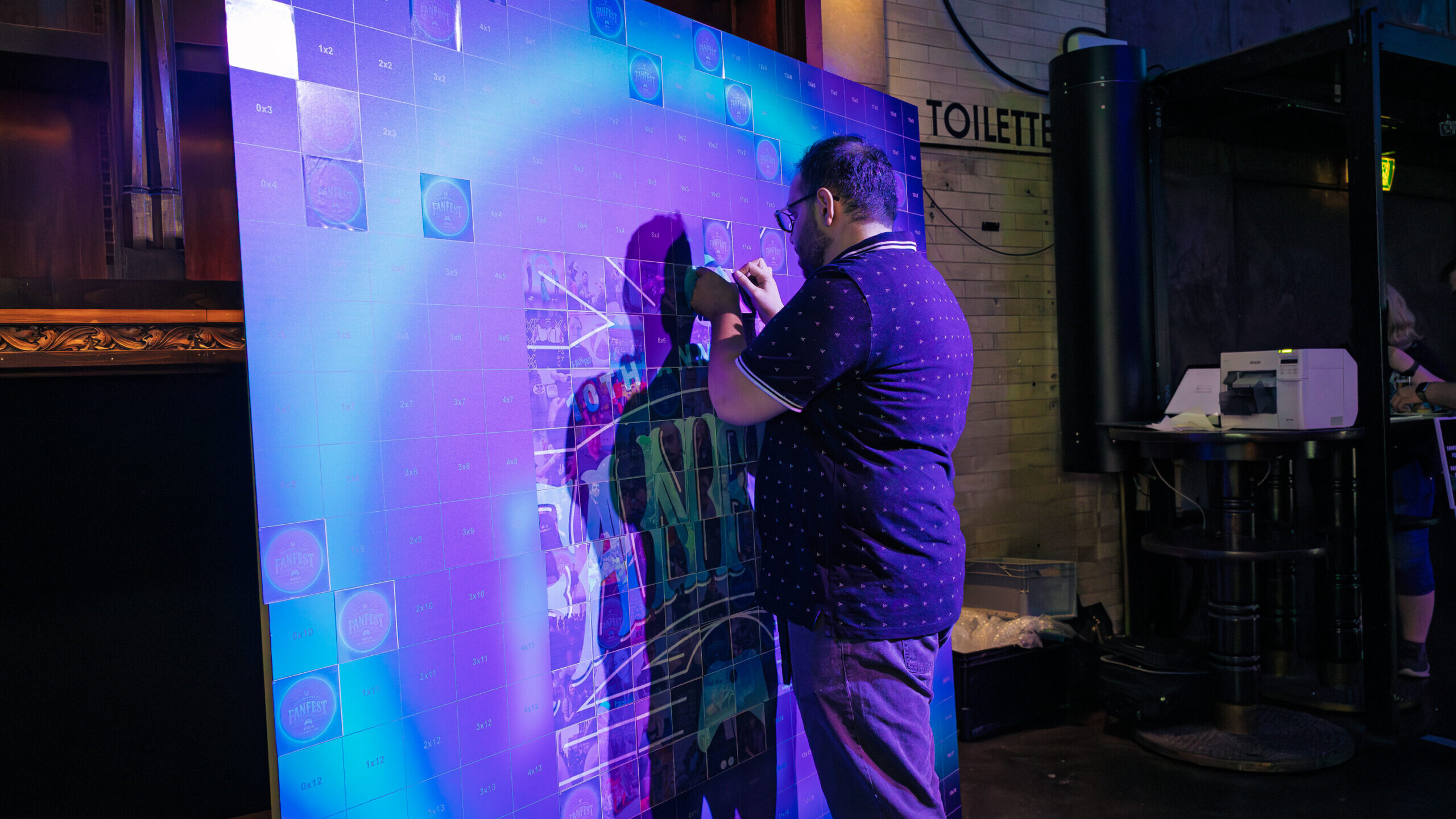 Mosaikaktion EventMosaik gadplan Fotomosaik Polaroidaktion Fotodokumentation Xbox Gamescom