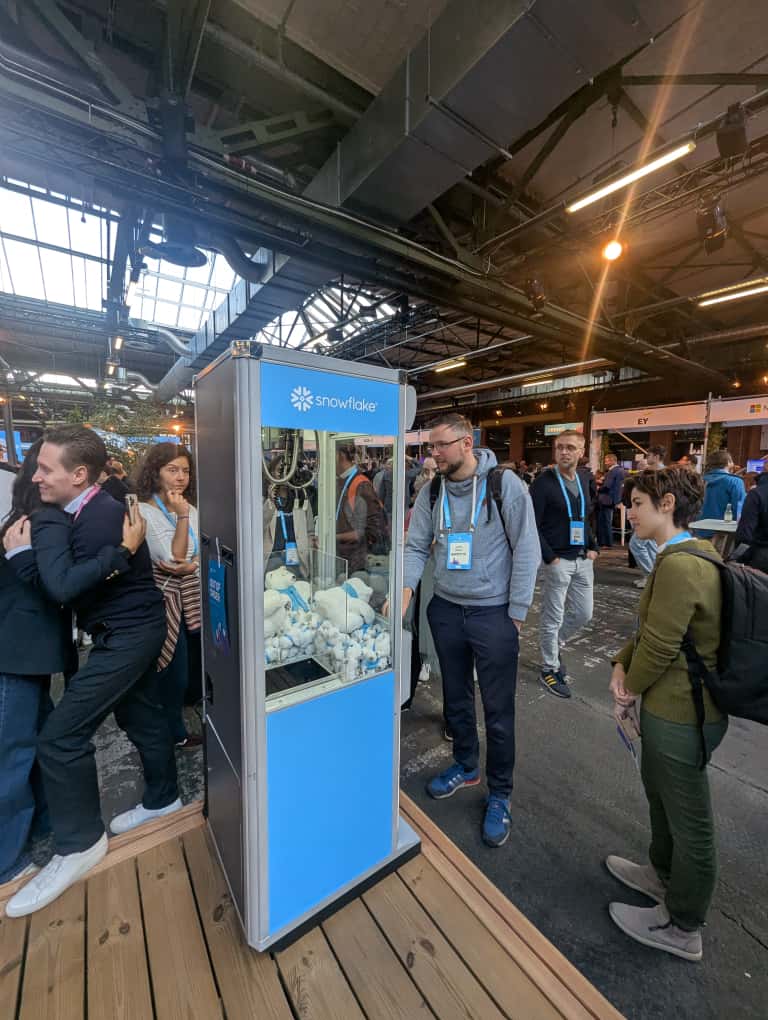 Greifarm snowflake Stark Marketing Claw Machine mieten Greifarm leihen