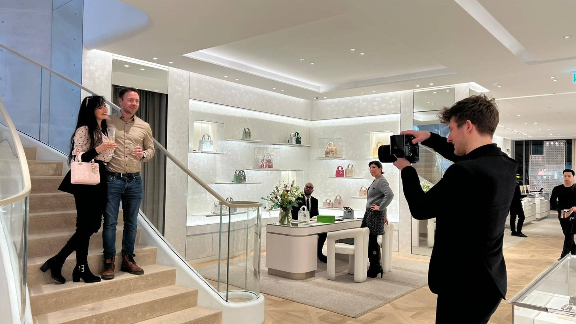Live Druck Aktion Fotograf Mauirce Gramatke gadplan DIOR Hamburg