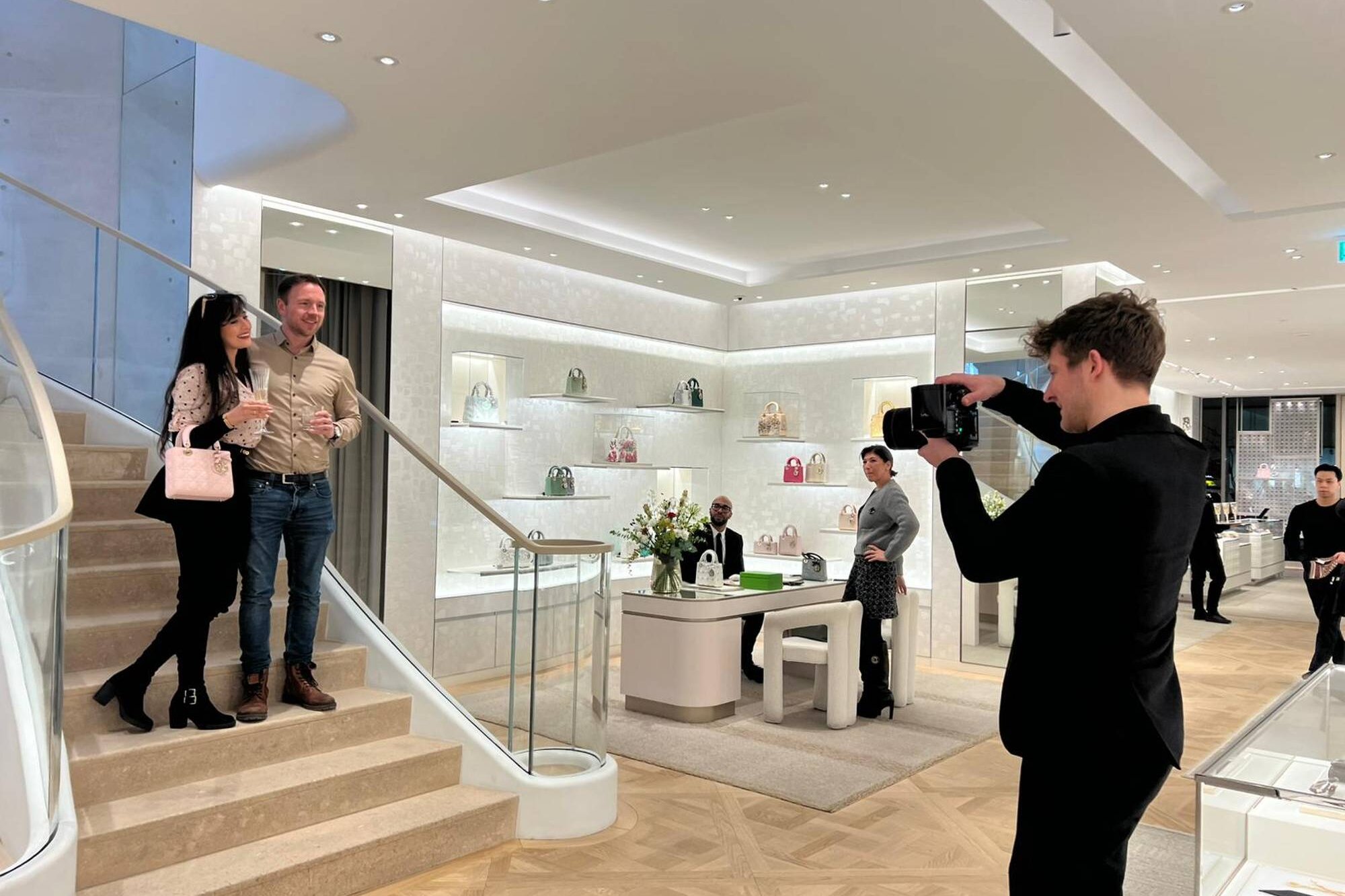 Live Druck Aktion Fotograf Mauirce Gramatke gadplan DIOR Hamburg