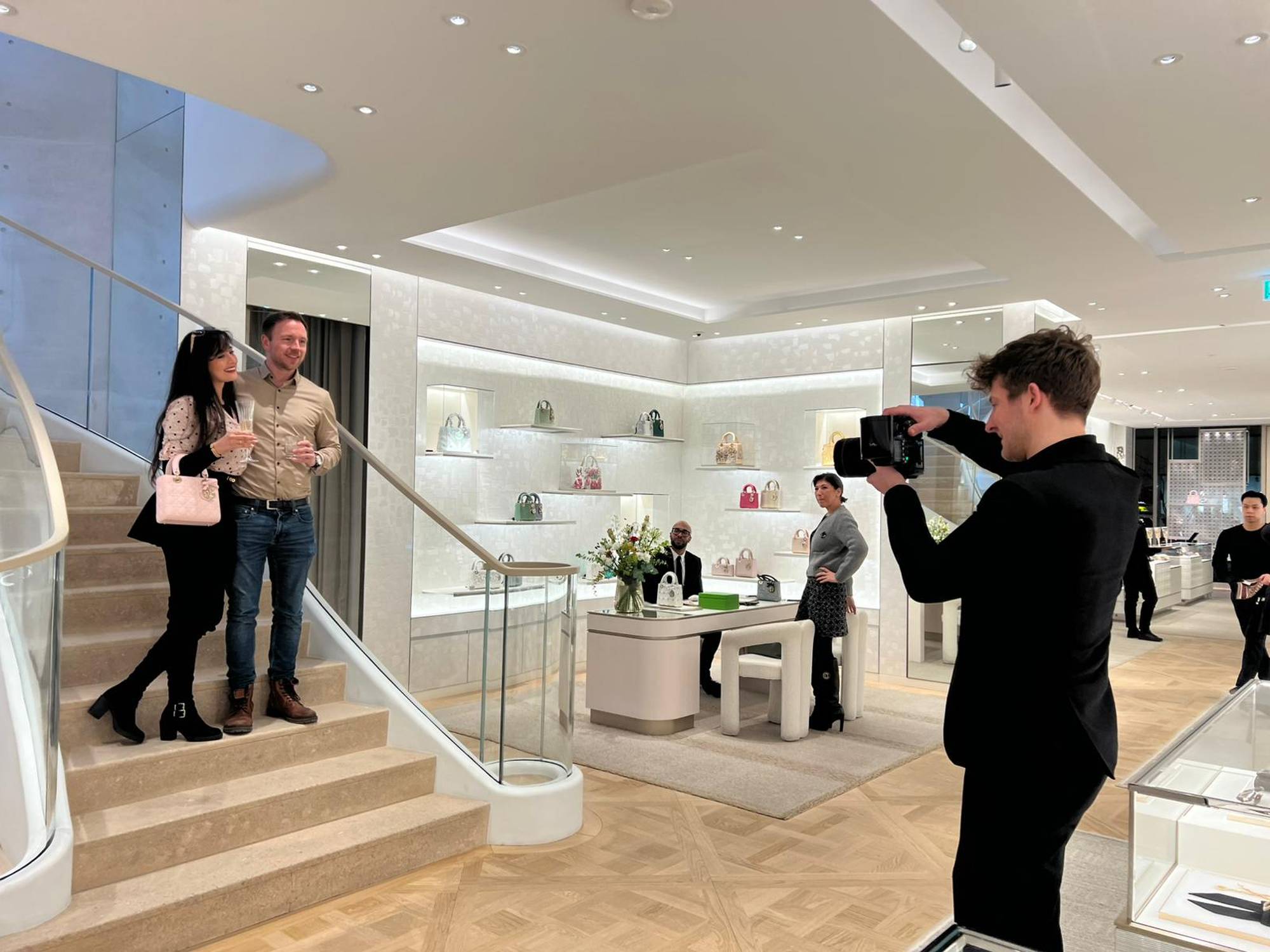 Live Druck Aktion Fotograf Mauirce Gramatke gadplan DIOR Hamburg