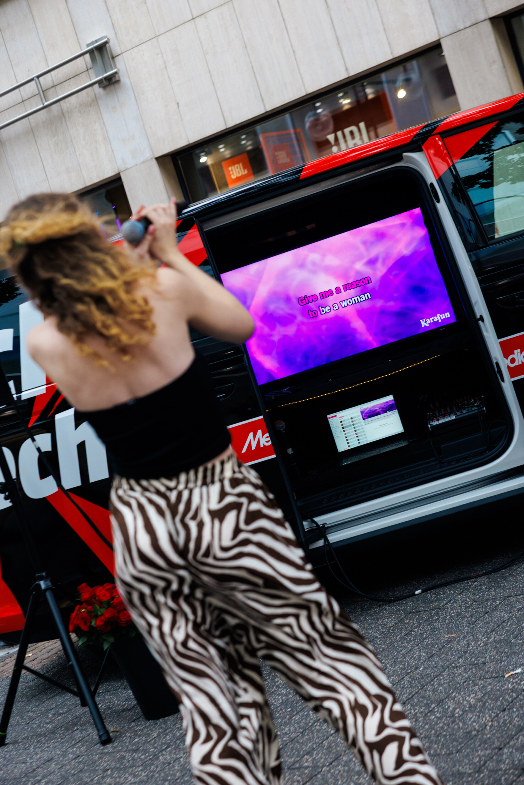 Karaoke Bulli Karaoke Bus gadplan POS Aktion